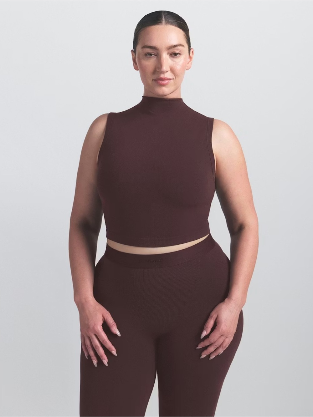NikeSkims Vintage Seamless Mock Neck Bra Top (Limited Edition)